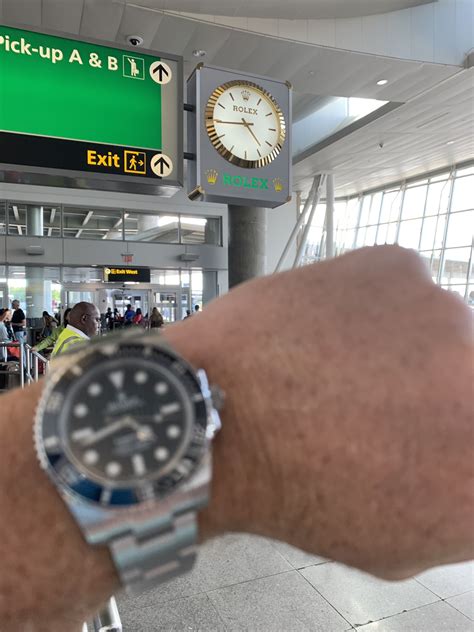 rolex at an airport